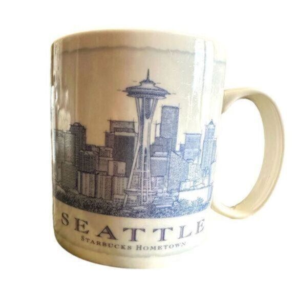 VINTAGE 2011 Starbucks Architect Series SEATTLE Coffee Tea Cup Mug - 18oz - Picture 1 of 5